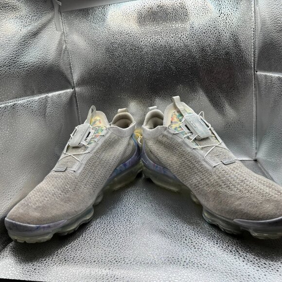 Size 13 Nike Air VaporMax 2020 Flyknit Summit White Mens Sneaker CJ6740-100 - Picture 5 of 10